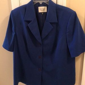 Royal blue suit jacket